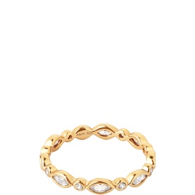 Navette Crystal Band Ring