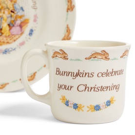 Bunnykins Christening Two-Piece Mug & Plate Set