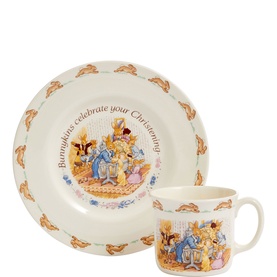 Bunnykins Christening Two-Piece Mug & Plate Set