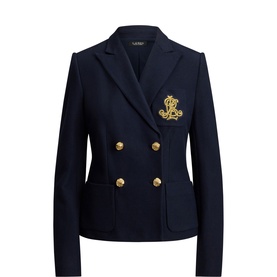 Double-Breasted Stretch Blazer