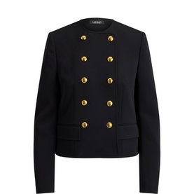 Double-Breasted Sabl&eacute; Jacket