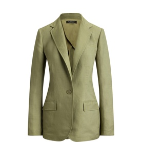 Twill Single-Breasted Blazer