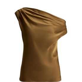 Charmeuse Asymmetric Blouse