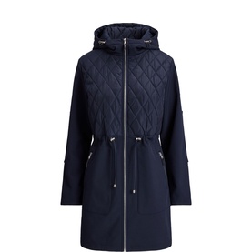 Diamond Quilted Hooded Jacket