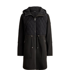 Diamond Quilted Hooded Jacket