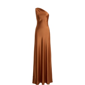 Charmeuse One The Shoulder Gown