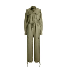 Patch Pocket Cargo Jumpsuit