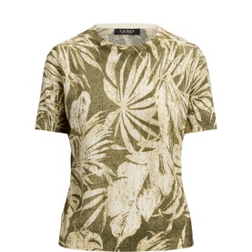 Palm Frond Relaxed Sweater