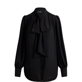 Georgette Tie Neck Blouse