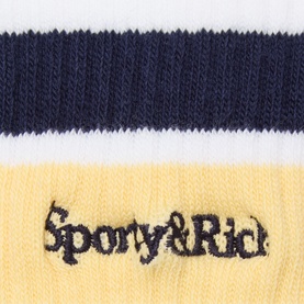 Serif Logo Striped Socks