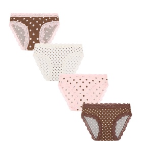 Four-Pack Dot Brazilian Briefs
