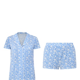 Cornflower Petals Shorts Pyjama Set