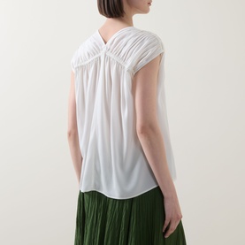 Gathered Solid Blouse