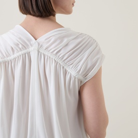 Gathered Solid Blouse