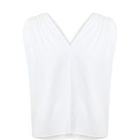 Gathered Solid Blouse