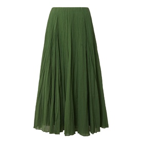 Crinkled Pliss&eacute; Skirt