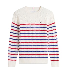 Essential Logo Cable Knit Swetaer