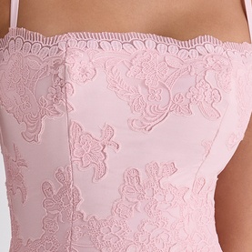 Chloe Broderie Anglais Floral Flared Dress