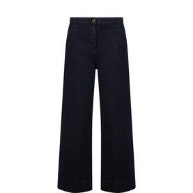 Cropped Straight-Leg Jeans