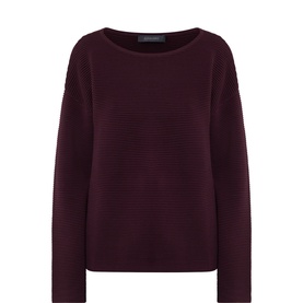 Removable-Collar Oversized Sweater