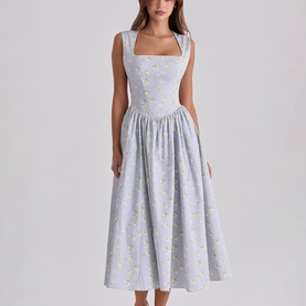 Emmy Floral Flared Dress