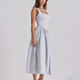 Emmy Floral Flared Dress