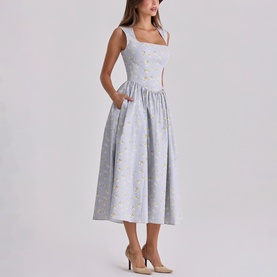 Emmy Floral Flared Dress