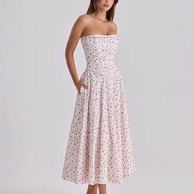 Gina Floral Off The Shoulder Dress