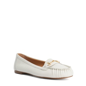 Guno Ruched Toe Leather Loafers