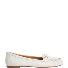 Guno Ruched Toe Leather Loafers