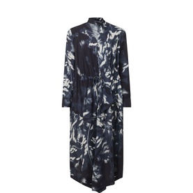 Skive Printed Tie-Front Dress