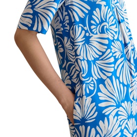 Lucille Abstract Mini Flared Dress