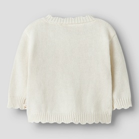 Dola Scallop Trim Knitted Cardigan