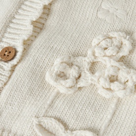Dola Scallop Trim Knitted Cardigan