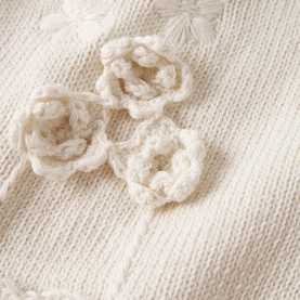 Dola Scallop Trim Knitted Cardigan