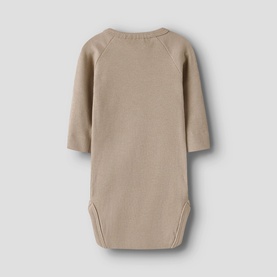 Plane Graphic Rib-Knit Romper