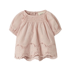 Broderie Anglaise Smocked Blouse