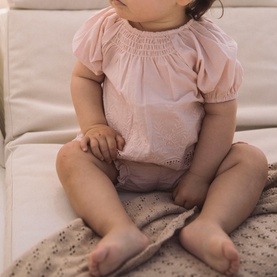 Broderie Anglaise Smocked Blouse