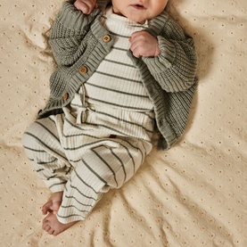 Kail Striped Ribbed Trousers