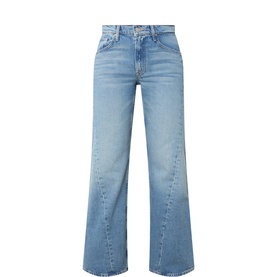 The Bookie Twist Wide-Leg Jeans