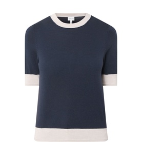 Natanya Contrast Trim Knitted Sweater