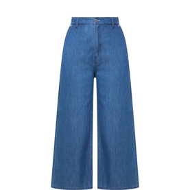 Safin Cropped Wide Leg Trousers