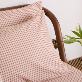 Poppy Check Standard Pillowcase Pair Red