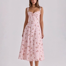 Rosalee Floral Flared Dress