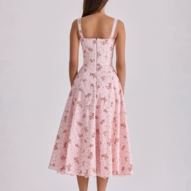 Rosalee Floral Flared Dress