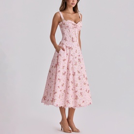 Rosalee Floral Flared Dress