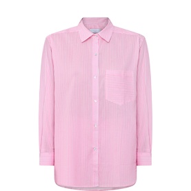 Gauze Striped Cover-Up