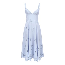 Tatiana Floral Broderie Anglais Flared Dress