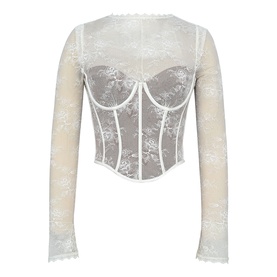 Zoe Floral Lace Corset Top