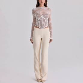 Zoe Floral Lace Corset Top